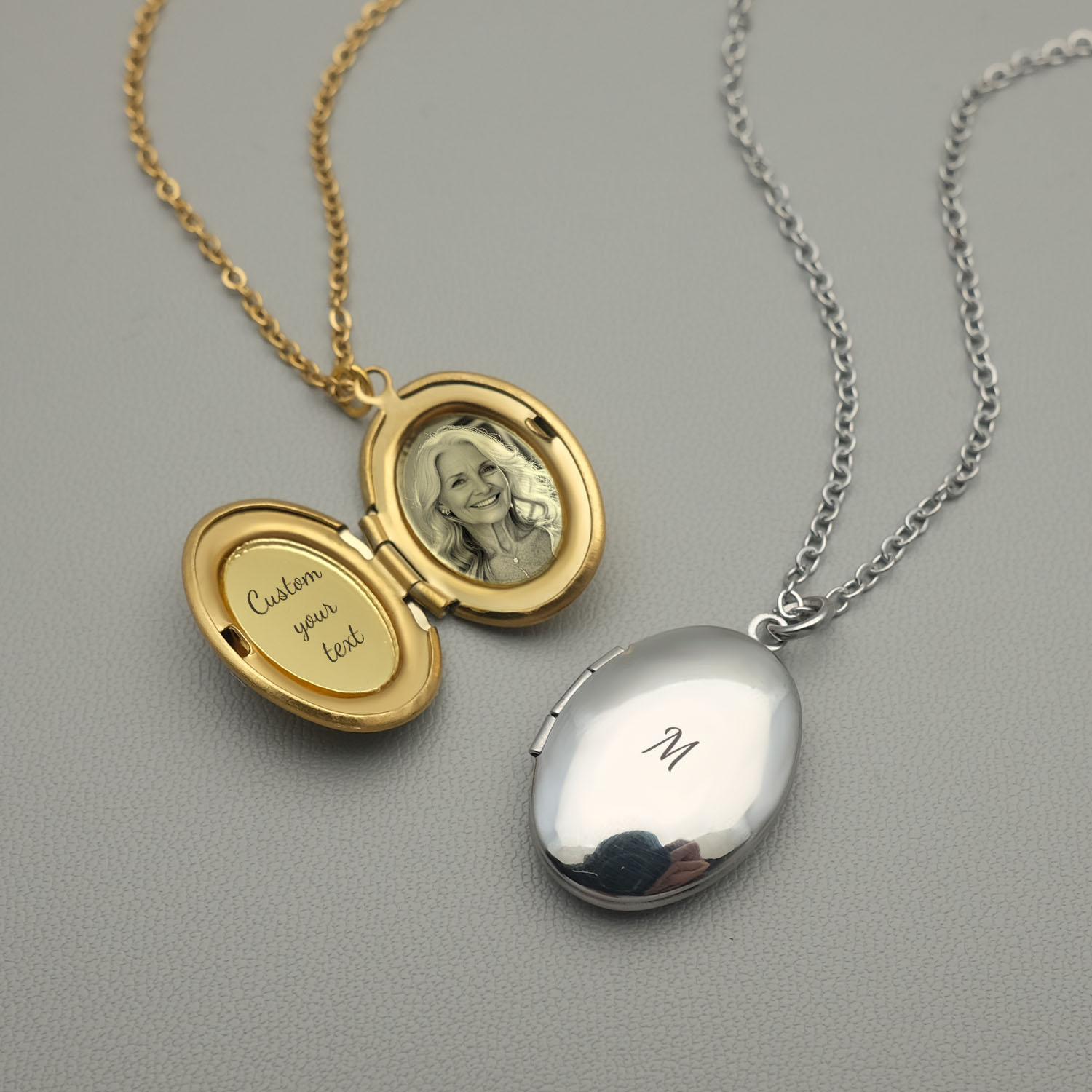 Custom Name Necklace Stainless Steel - Персонализированное ожерелье-медальон, ожерелье с фотографией на