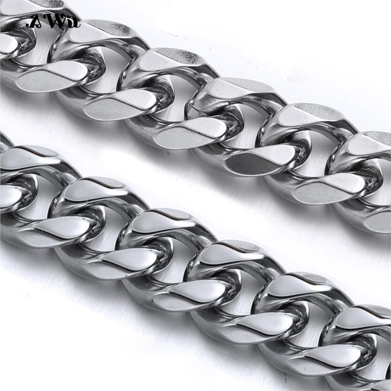 Cuban Link Chain 12Mm - Кубинская звеньевая цепочка из нержавеющей стали,