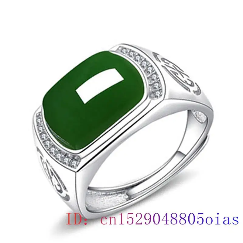 Rings - Кольцо из зеленого нефрита, подарки, модные