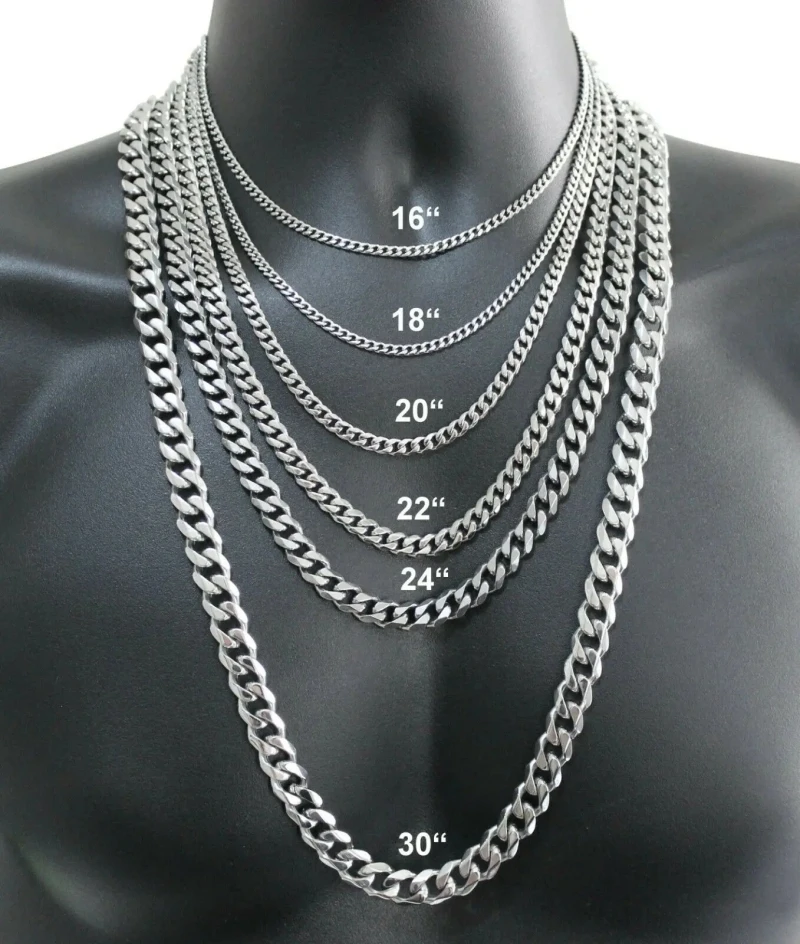 Cuban Link Chain 12Mm - Мужское ожерелье из стерлингового серебра 925