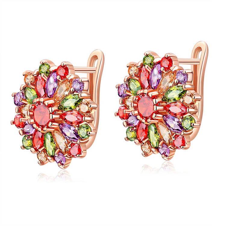Earrings - Серьги с натуральными кристаллами и цветами,