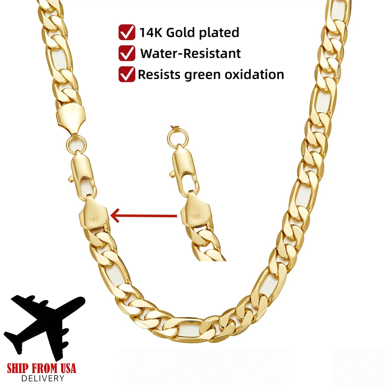 Cuban Link Chain 12Mm - Позолоченная цепочка 14K Gold Plated 3:1