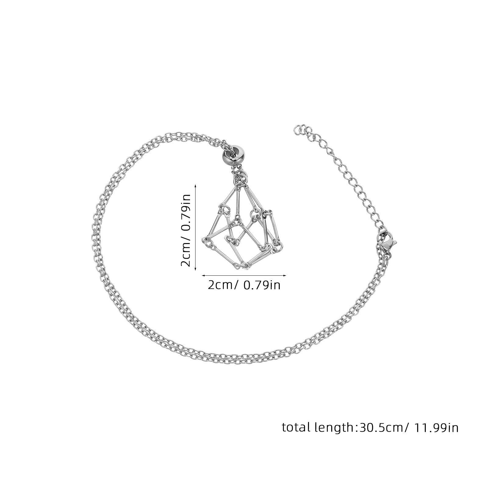 Ожерелье-держатель для кристал – обзор и цена Crystal Pendant Necklace Natural Stone