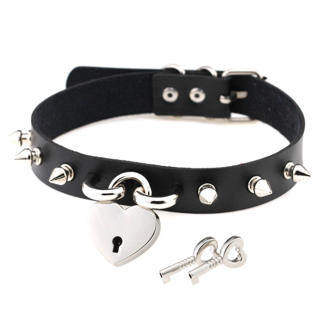 Панк Спайк Чокер ожерелья для  – обзор и цена Goth Punk Spike Choker