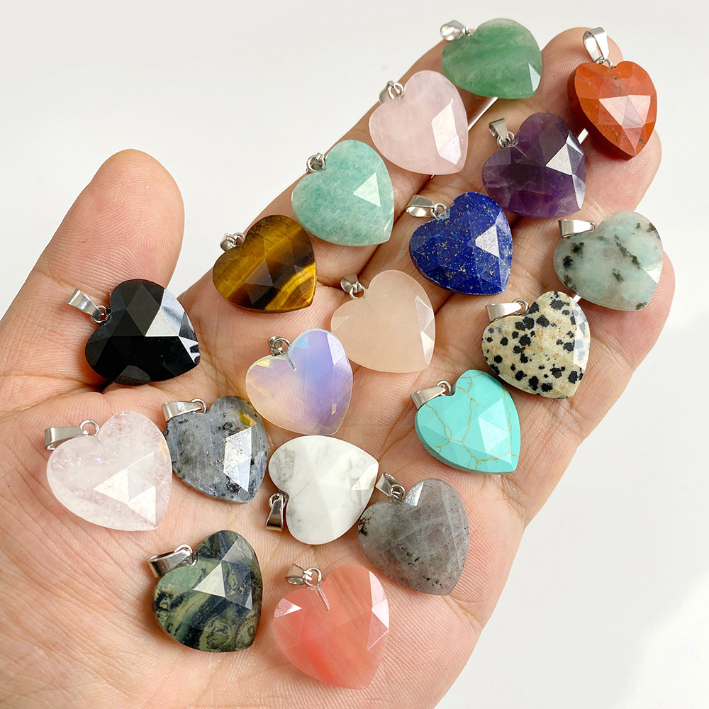 1 шт. 20 мм граненый кулон-сер – обзор и цена Crystal Pendant Necklace Natural Stone