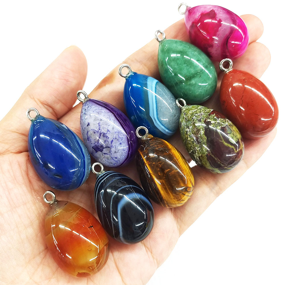 Миниатюрный кулон в форме яйца – обзор и цена Crystal Pendant Necklace Natural Stone