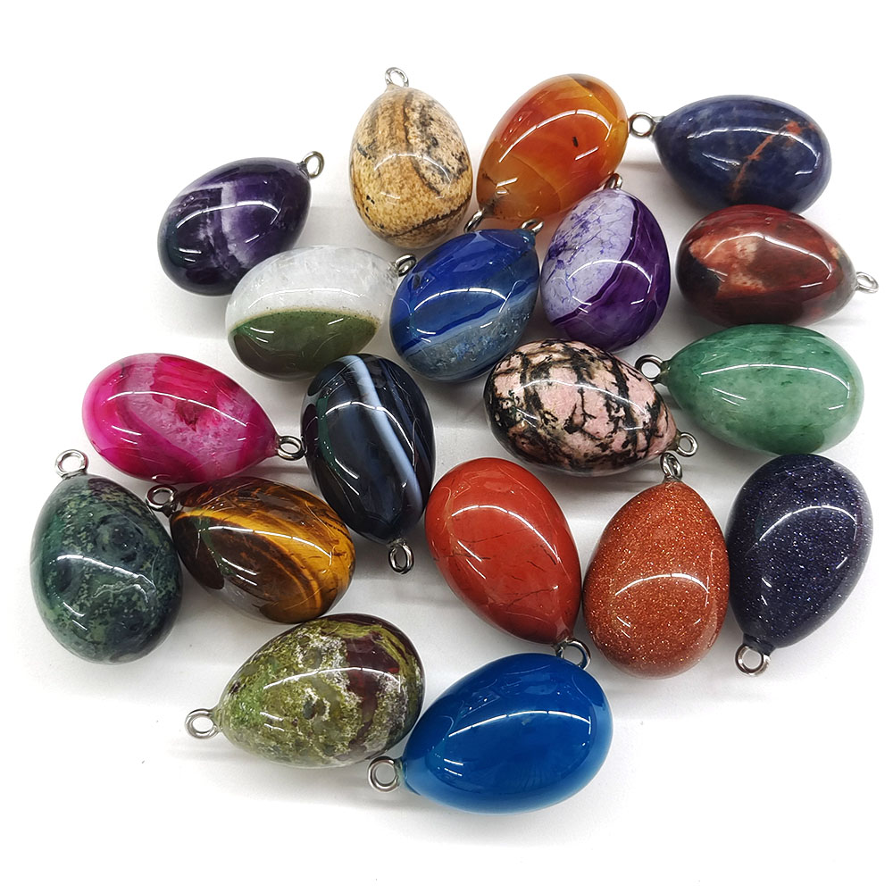 Миниатюрный кулон в форме яйца – обзор и цена Crystal Pendant Necklace Natural Stone
