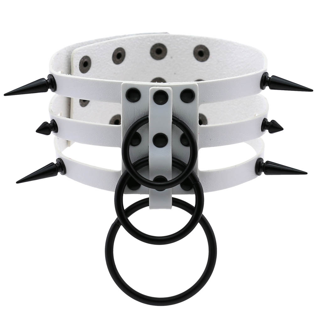 Модное женское и мужское черно – обзор и цена Goth Punk Spike Choker