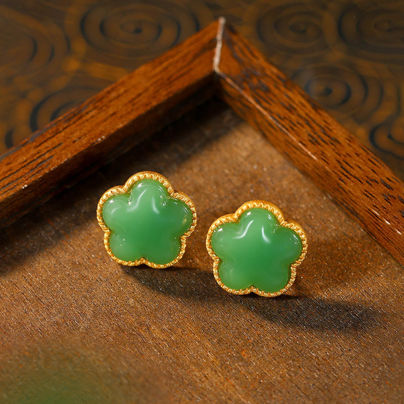 Серьги с зеленым натуральным н – обзор и цена Earrings