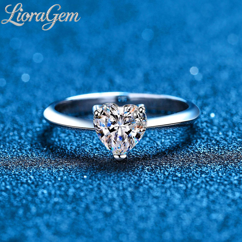 Кольцо LioraGem с муассанитом  – обзор и цена Moissanite Engagement Ring 1 Carat