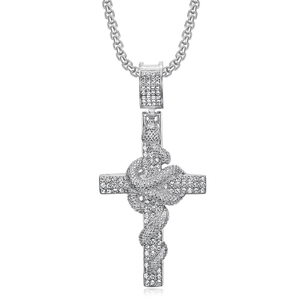 Змеиный узор, резной крест из  – обзор и цена Cross Pendant Necklace Gold