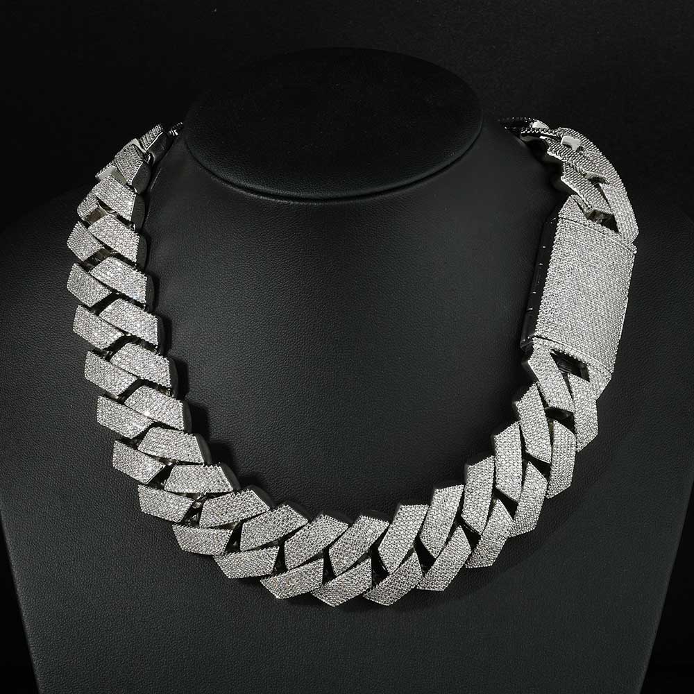 Ожерелье-цепочка Nuoya Iced Ou – обзор и цена Cuban Link Chain 12Mm