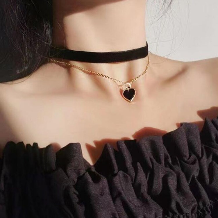 Романтическое двухслойное коль – обзор и цена Layered Pendant Necklace Aesthetic