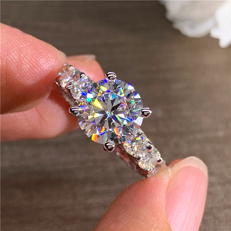 Роскошное женское обручальное/ – обзор и цена Moissanite Engagement Ring 1 Carat