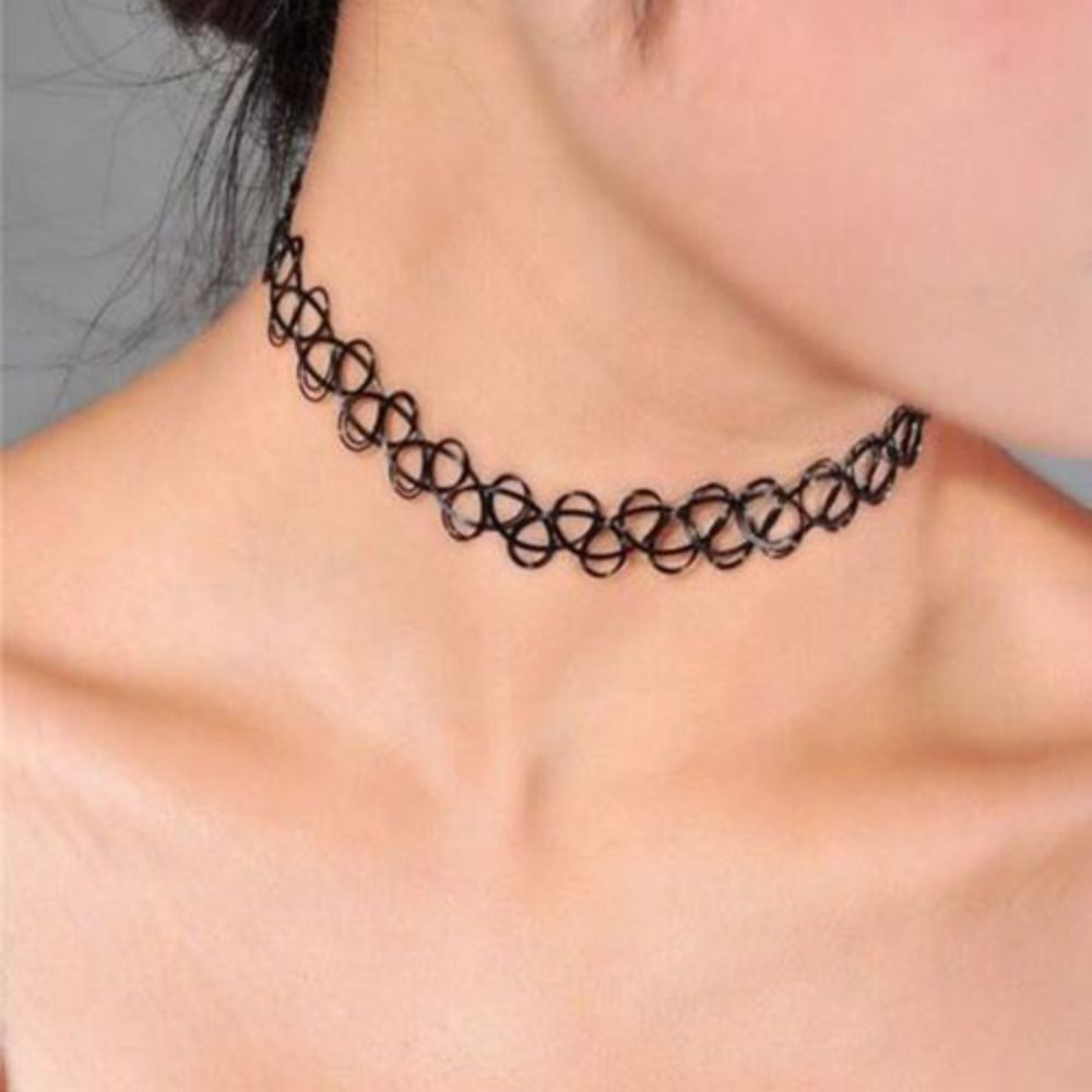 Разноцветное плетеное ожерелье – обзор и цена Pearl Choker Necklace Vintage